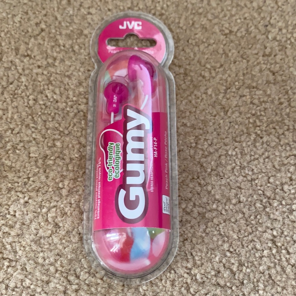Pink headphones